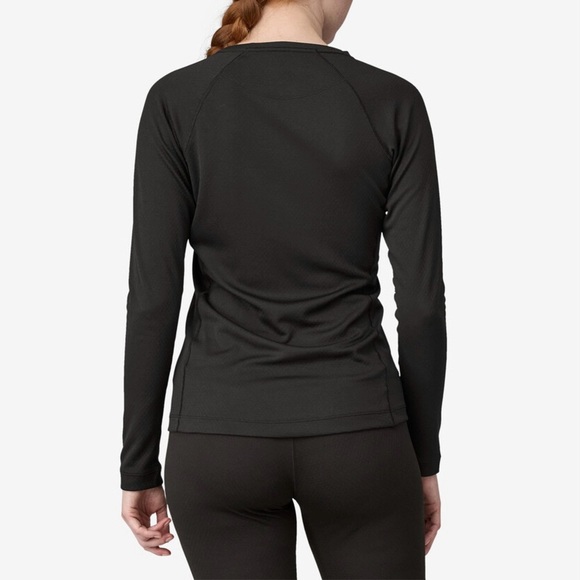 Patagonia Women's Capilene Midweight Crew‎ Top & Bottoms Baselayer Set, Black - Picture 5 of 6